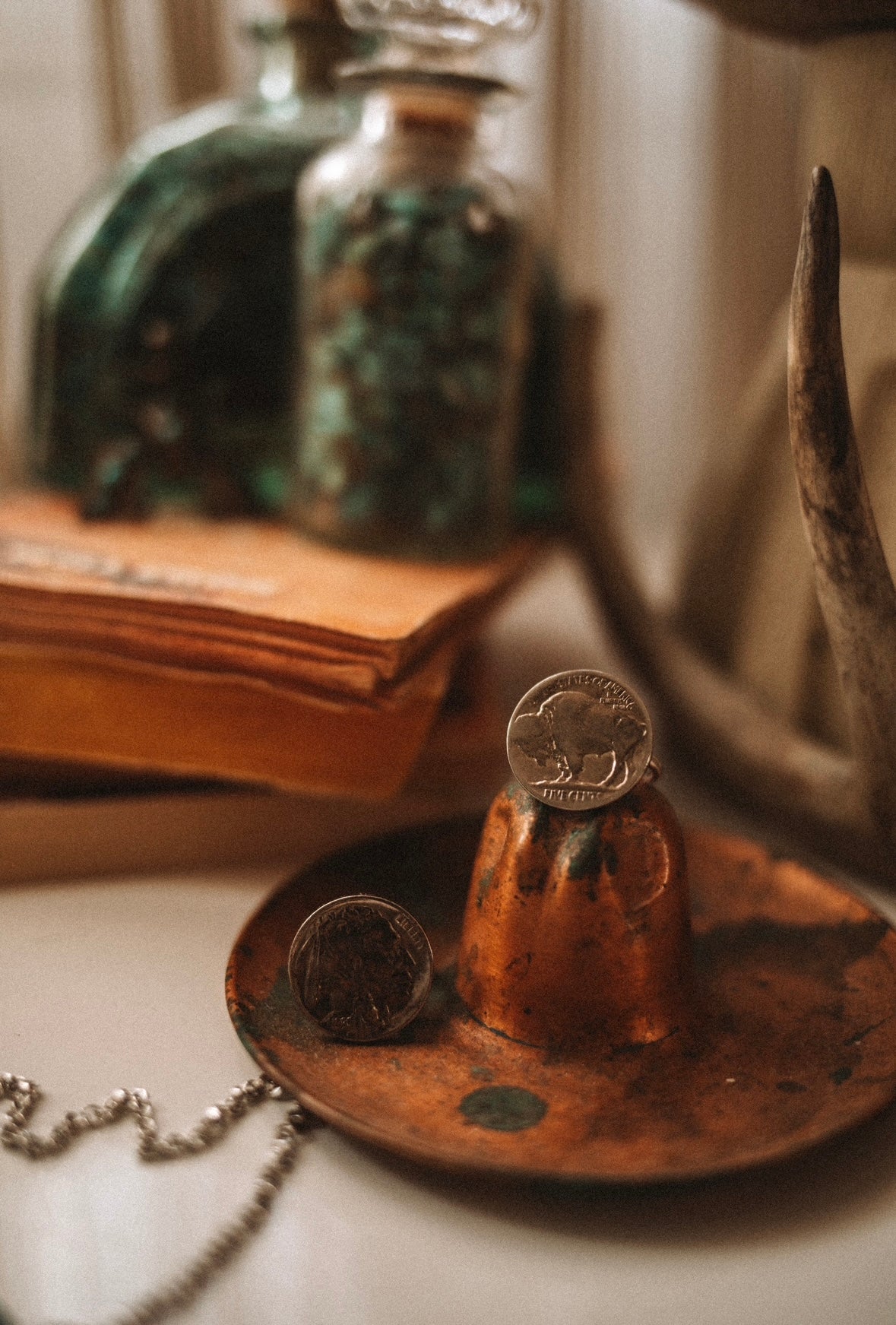buffalo nickel ring (chief) size 8