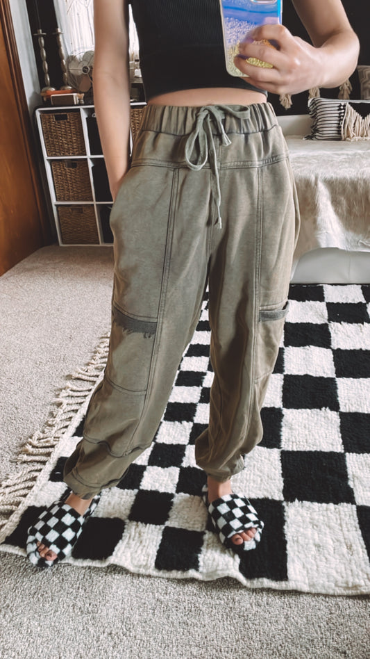 rust charcoal jogger