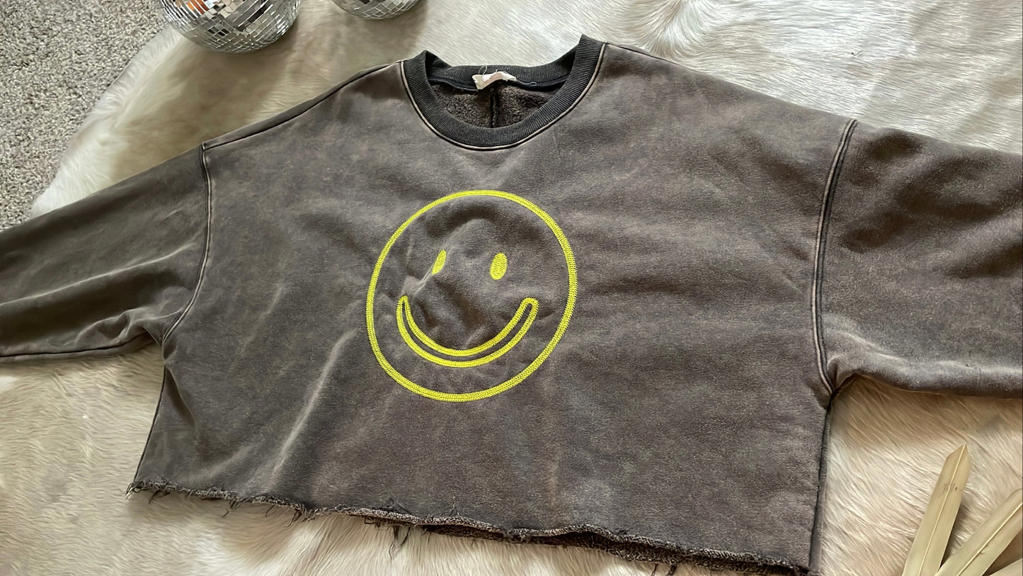 smiley sweatshirt