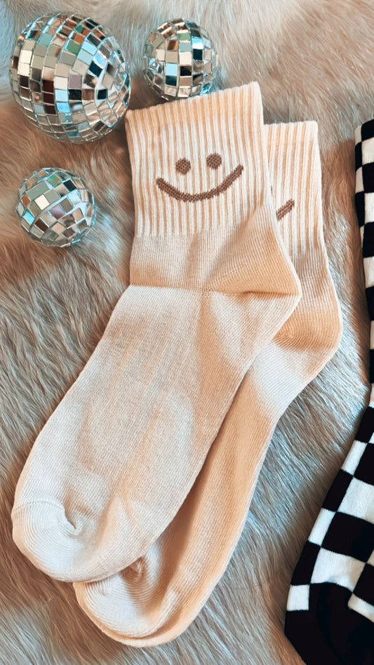 smiling is my favorite sock