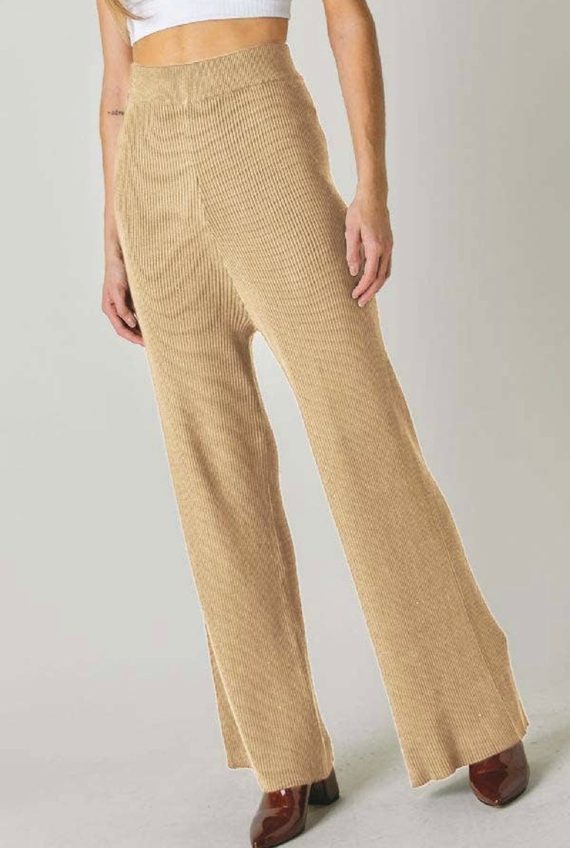 ribbed sweater pant