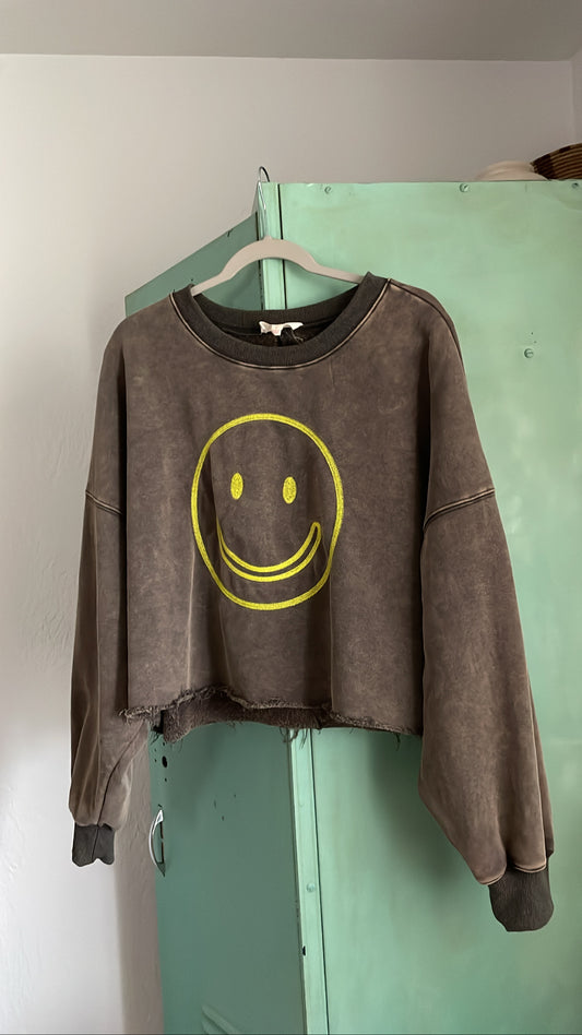 smiley sweatshirt