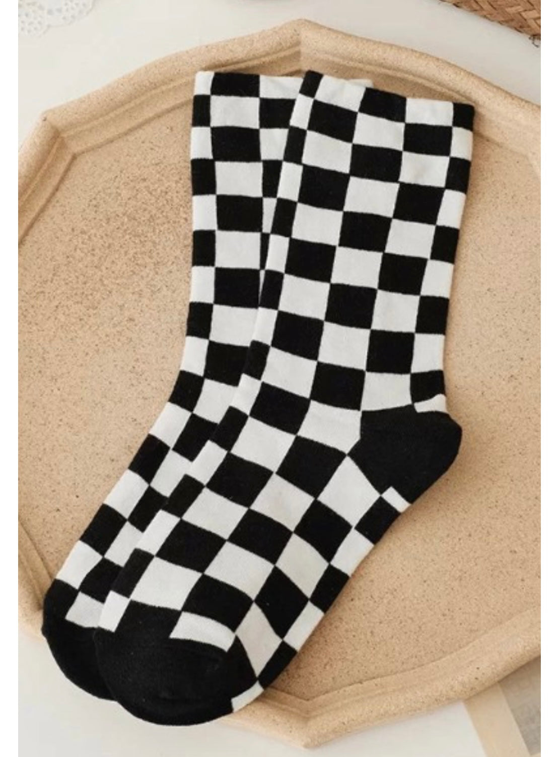 checkered sock