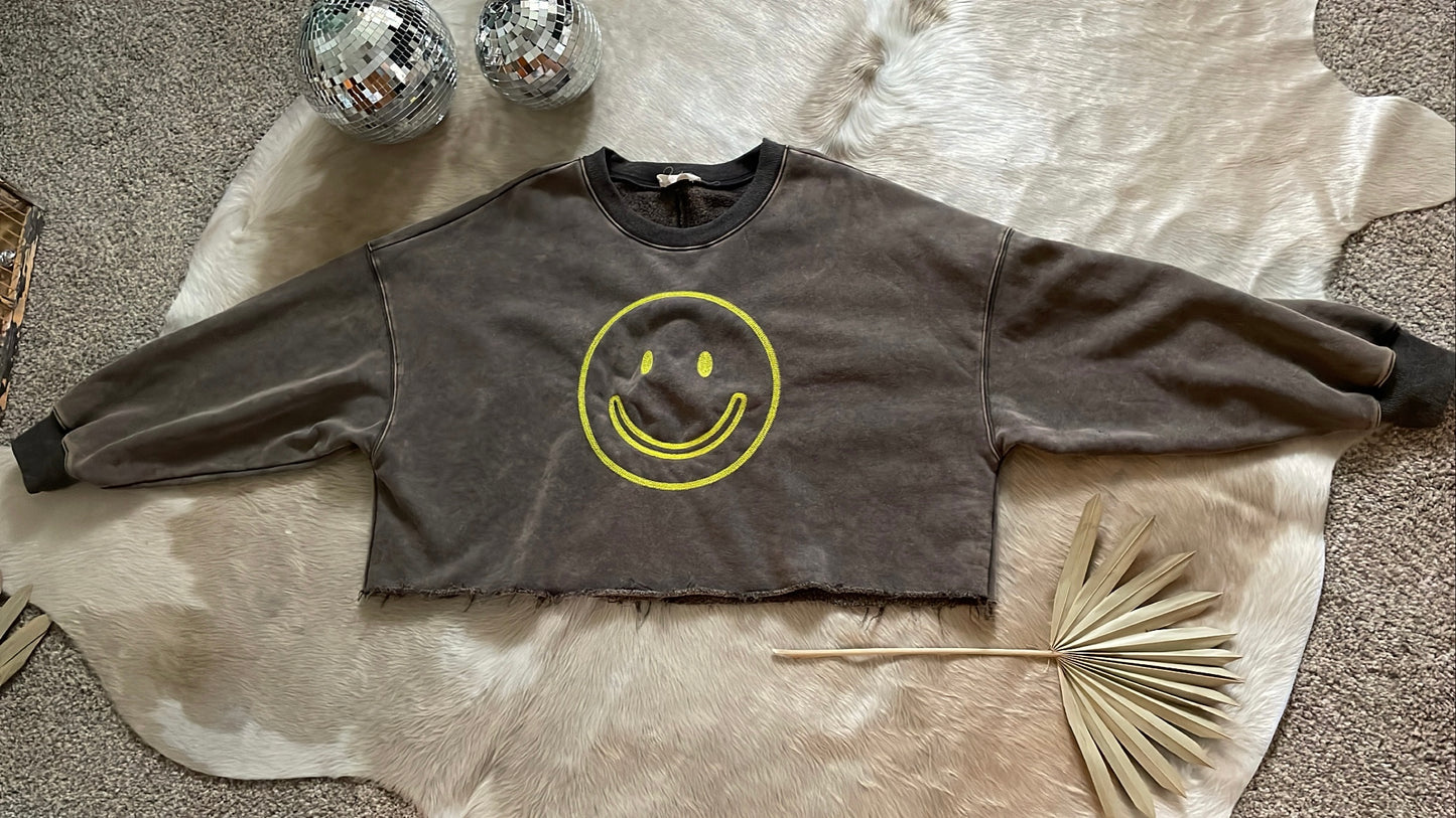 smiley sweatshirt